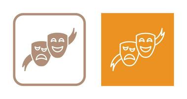 theater maskers vector icoon