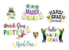 Mardi Gras. Vector ontwerpelement voor carnaval concept