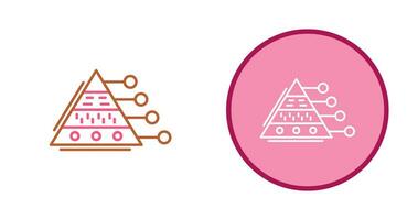 piramide diagram vector icoon