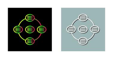 uniek strategie overleg vector icoon