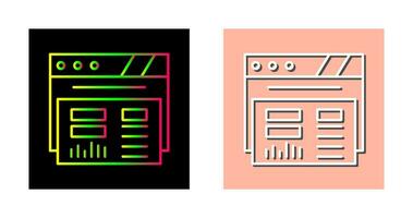 dashboard vector pictogram