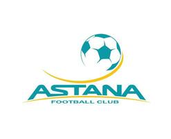 fc astana club logo symbool Kazachstan liga Amerikaans voetbal abstract ontwerp vector illustratie