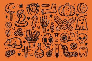 halloween illustratie vergif dood gevaar vector