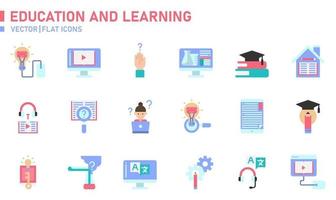 onderwijs en leren icoon vector