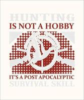 jagen is geen hobby vector