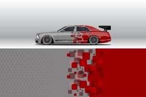 auto wrap sticker ontwerpen voor race livery of dagelijkse auto vinyl sticker vector