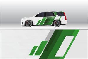 auto wrap sticker ontwerpen. voor race-livrei of dagelijkse auto vinyl sticker. vector