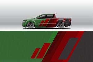 auto wrap sticker ontwerpen. voor race-livrei of dagelijkse auto vinyl sticker. vector