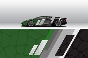 auto wrap sticker ontwerpen. voor race-livrei of dagelijkse auto vinyl sticker. vector