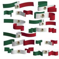 Mexico lint vlag vector element