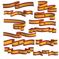 Spanje lint vlag vector element