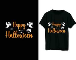 gelukkig halloween t-shirt ontwerp vector