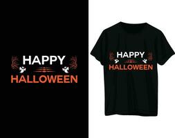 gelukkig halloween t-shirt ontwerp vector