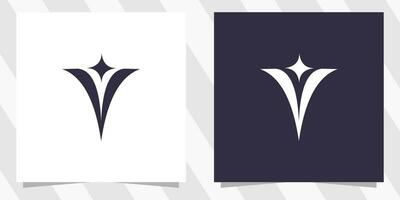 brief v logo ontwerp vector