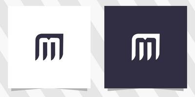 letter m logo ontwerp vector