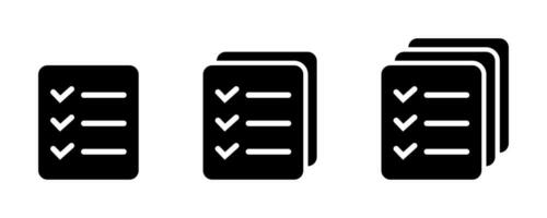 lijst icoon, plaats menu symbool, checklist icoon solide stijl, glyph vlak icoon. vector ontwerp element.
