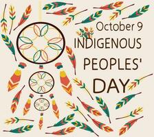 inheems volkeren dag vector illustratie