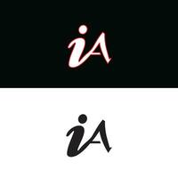 IA letterr vector logo ontwerp icoon vector voorraad symbool sjabloon