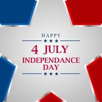 gelukkige Amerikaanse onafhankelijkheid 4 juli, perfect voor wenskaarten vector