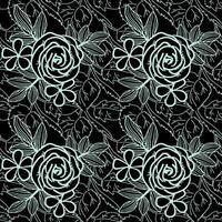bloemen naadloos patroon. bloemen herhaling voor textiel en kleding stof. bloemen patroon vector