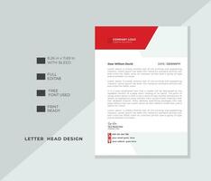 creatief brief hoofd sjabloon ontwerp .modern briefhoofd ontwerp sjabloon. vector