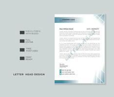 creatief brief hoofd sjabloon ontwerp .modern briefhoofd ontwerp sjabloon. vector