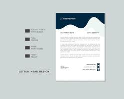 creatief brief hoofd sjabloon ontwerp .modern briefhoofd ontwerp sjabloon. vector