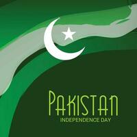 vector illustratie van een achtergrond voor Pakistan onafhankelijkheid dag.