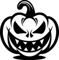 halloween - zwart en wit geïsoleerd icoon - vector illustratie