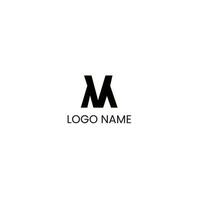 alfabet letters initialen monogram logo mv, vm, m en v vector