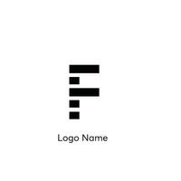 brief f monogram logo vector sjabloon