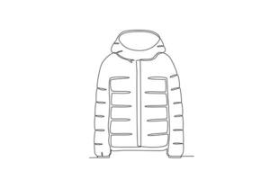 een dik jasje voor winter vector
