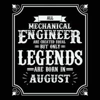 allemaal elektrisch ingenieur zijn Gelijk maar enkel en alleen legends zijn geboren in juni, verjaardag cadeaus voor Dames of Heren, wijnoogst verjaardag overhemden voor vrouwen of echtgenoten, verjaardag t-shirts voor zussen of broer vector