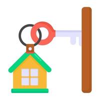 huis deur sleutels vector