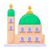 moskee aanbidding gebouw vector