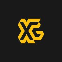 eerste brief xg of gx monogram logo vector