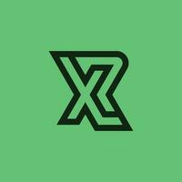 eerste brief xr of rx monogram logo vector