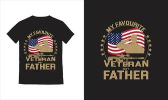 Verenigde Staten van Amerika soldaat leger eer de offer veteranen dag t-shirt ontwerp vector