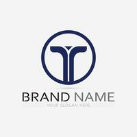 brief t logo beeld en doopvont t ontwerp grafisch vector