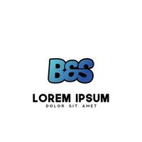 bs eerste logo ontwerp vector