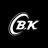 b k brief logo ontwerp. alfabet brieven initialen monogram logo b k. b k logo. b k ontwerp. creatief icoon logo ontwerp voor uw bedrijf vector