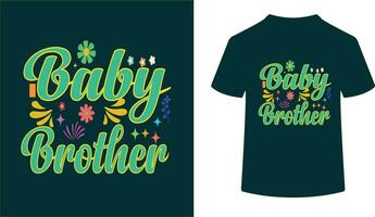 baby broer - baby t overhemd ontwerp vector