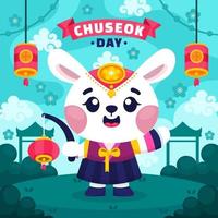 chuseok dag groet vector