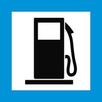 brandstof, gas- station pictogrammen of tekens. motor olie icoon symbool vector