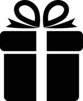 geschenk icoon. vector geschenk doos symbool. verjaardag Cadeau, Kerstmis geschenk icoon. zwart geschenk doos icoon.