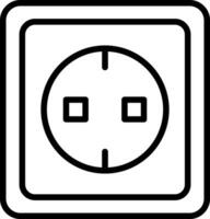 elektrisch stopcontact vector icoon ontwerp