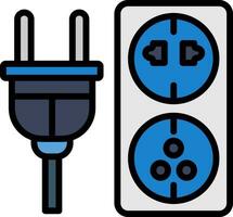 elektrisch stopcontact vector icoon ontwerp