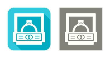 trouwring vector pictogram