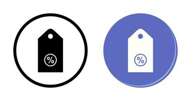 uniek korting label ii vector icoon