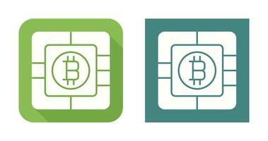 bitcoin spaander vector icoon